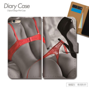 スマホケース 手帳型 全機種対応 sexy 携帯ケース d018501_02 PHOTO 女性 セクシー 下着 ケース カバー