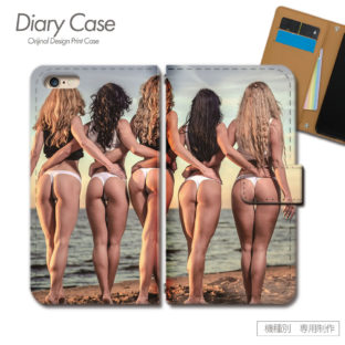 スマホケース 手帳型 全機種対応 sexy 携帯ケース d018501_05 PHOTO 女性 セクシー 水着 ケース カバー
