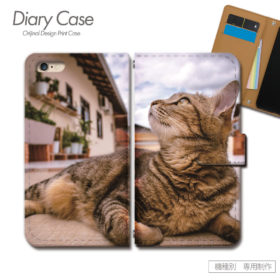 スマホケース 手帳型 全機種対応 ねこ 携帯ケース d026102_05 猫 ねこ ネコ ペット 可愛い ケース カバー