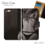 スマホケース手帳型カバーiphoneXPERIAGalaxyAQUOSセクシーSEXY美女モデル下着