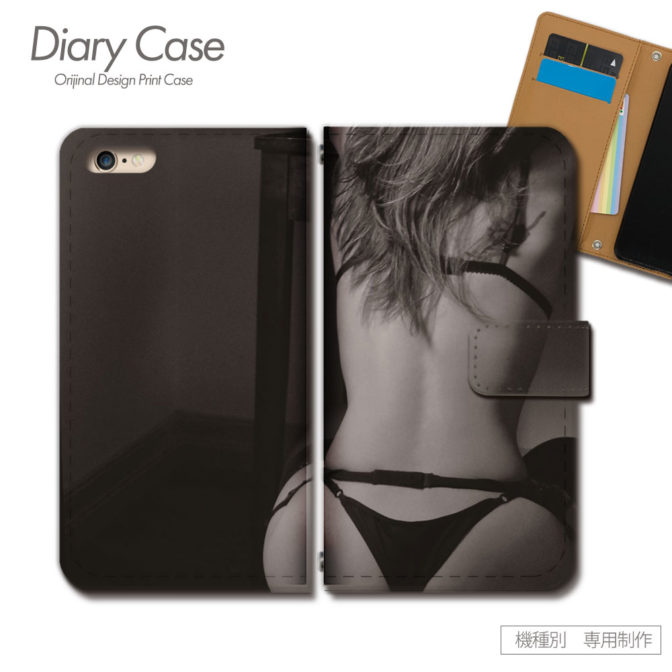 スマホケース手帳型カバーiphoneXPERIAGalaxyAQUOSセクシーSEXY美女モデル下着